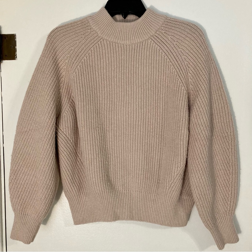 Blush pink/tan H&M high neck sweater